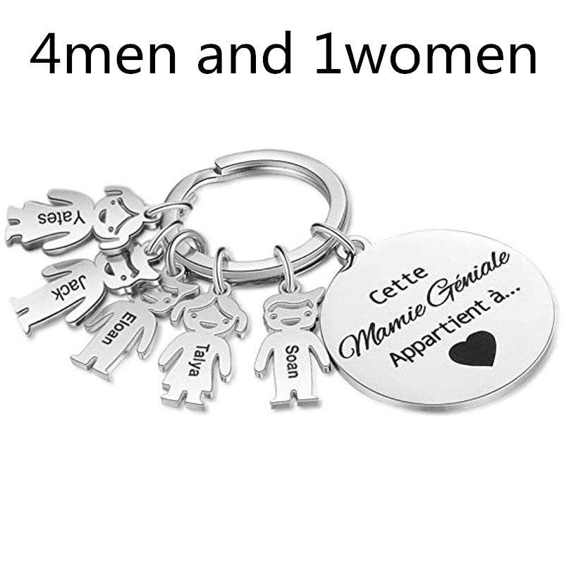 Stainless Steel Boy And Girl Keychain - P12 Hub Europe