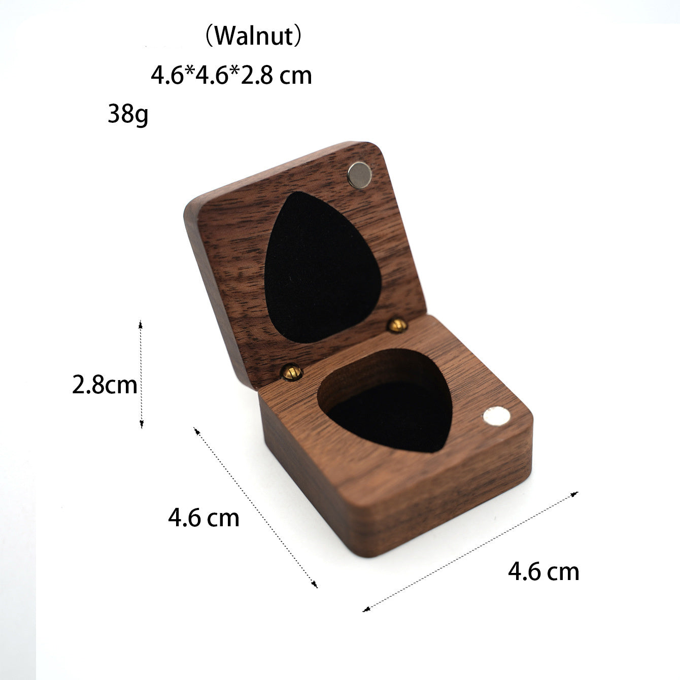 Wooden Guitar Pick Box Storage Container Guitar Accessories Guitar Pick Holder