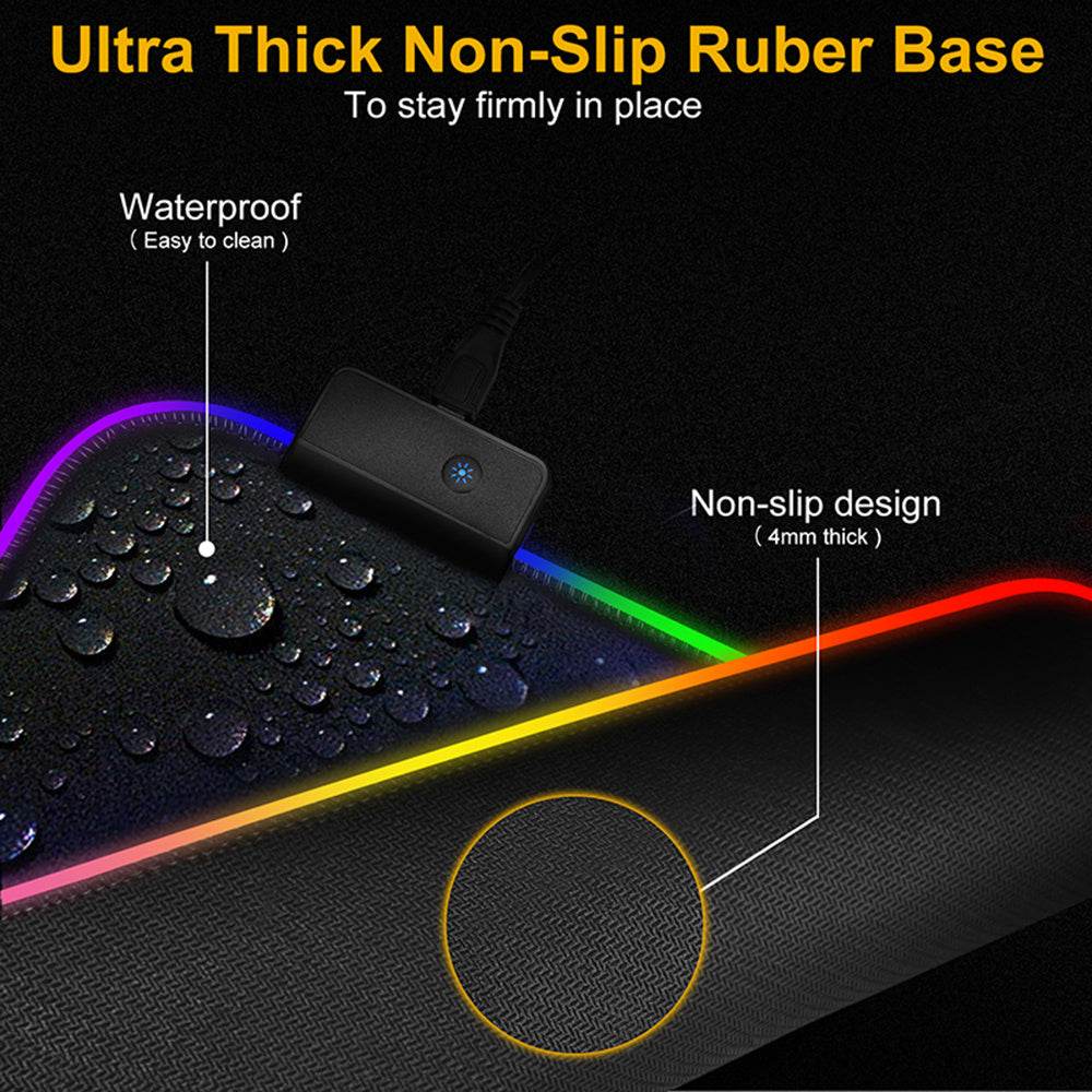 Luminous Mouse RGB Mouse LED Gaming Large Office Desk Pad - P12 Hub Europe