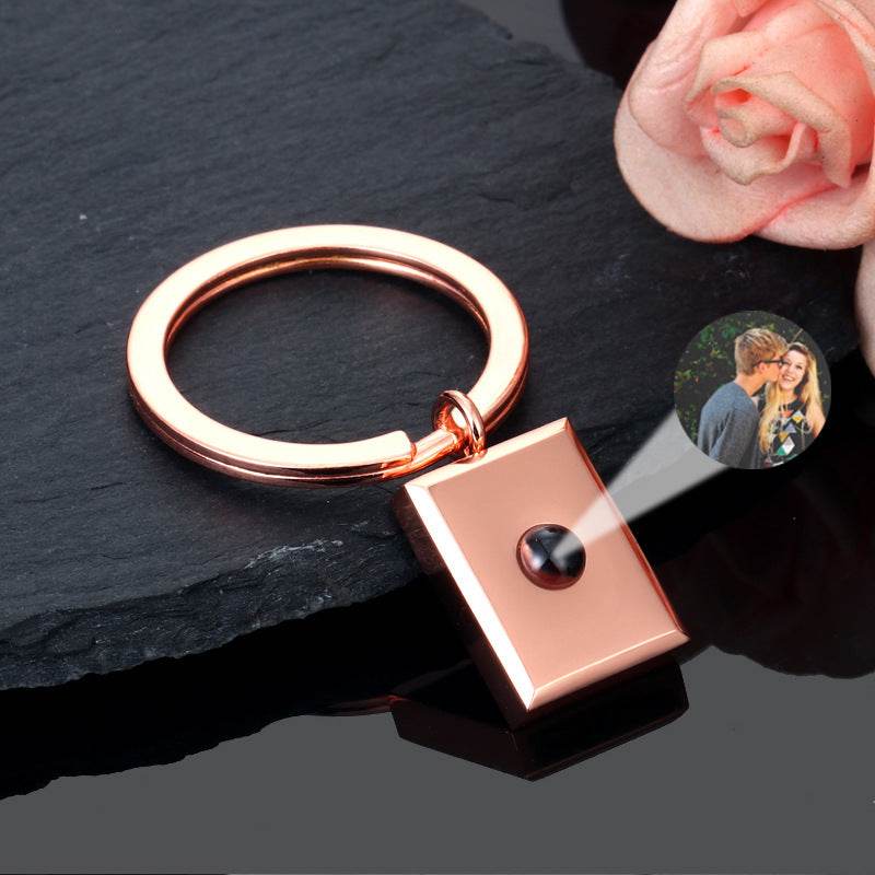 Customized Square Keychain Pendant With Bracelet Projection Color Photo - P12 Hub Europe