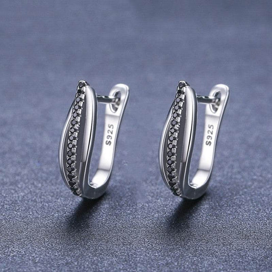 Copper Retro Hong Kong Style Zircon Earrings - P12 Hub Europe