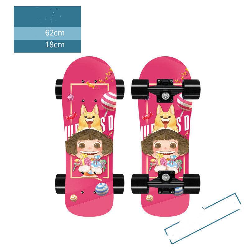 Pet Dog Cat Skateboard Big Head Board Brush Street Wheel - P12 Hub Europe