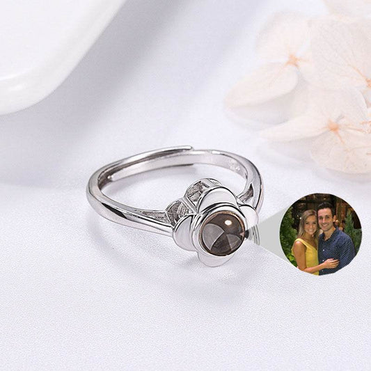 Projection Ring for Women Adjustable Couple Rings Flower Shape - P12 Hub Europe