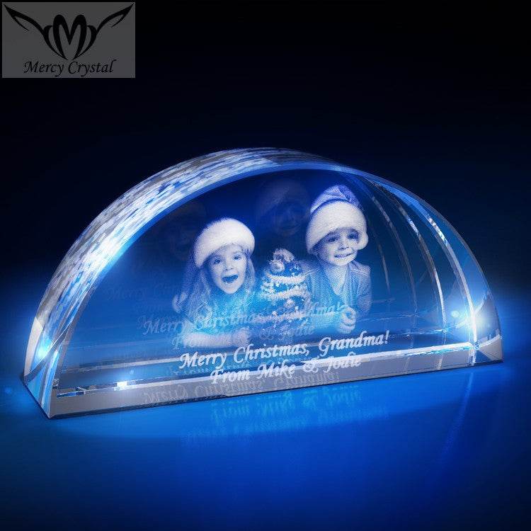 crystal photo custom laser engraving crystal sphere - P12 Hub Europe