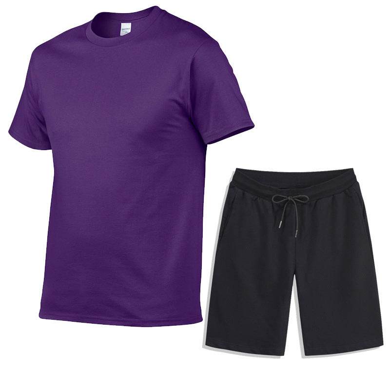 Cotton Short-sleeved Suit T-shirt Casual Sports - P12 Hub Europe