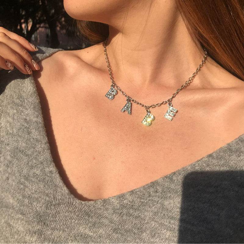 Customized English alphabet necklace - P12 Hub Europe