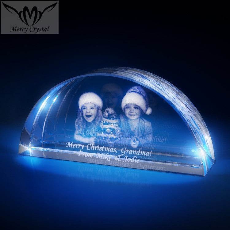crystal photo custom laser engraving crystal sphere - P12 Hub Europe