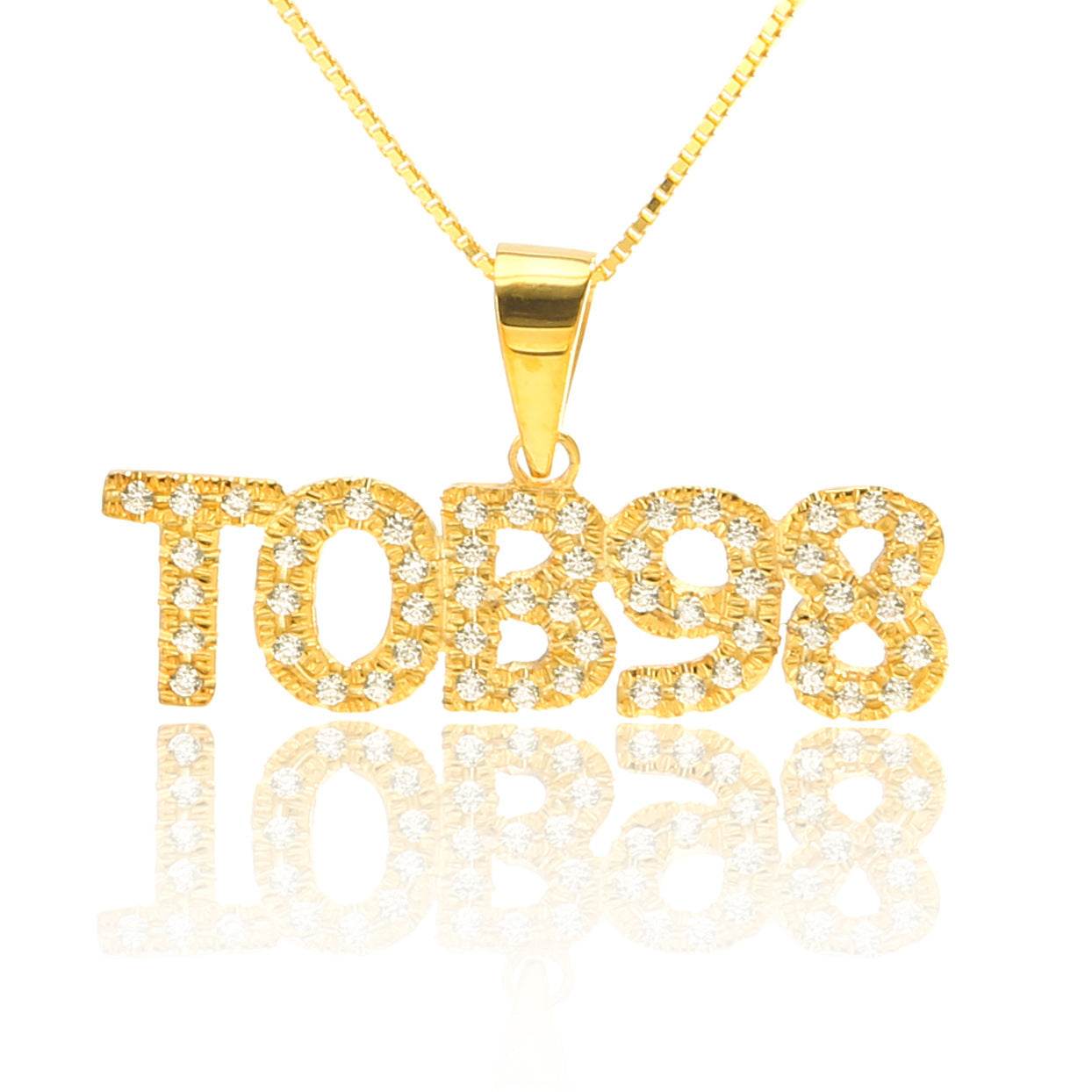 925 Sterling Silver Full Diamond Necklace Customization - P12 Hub Europe