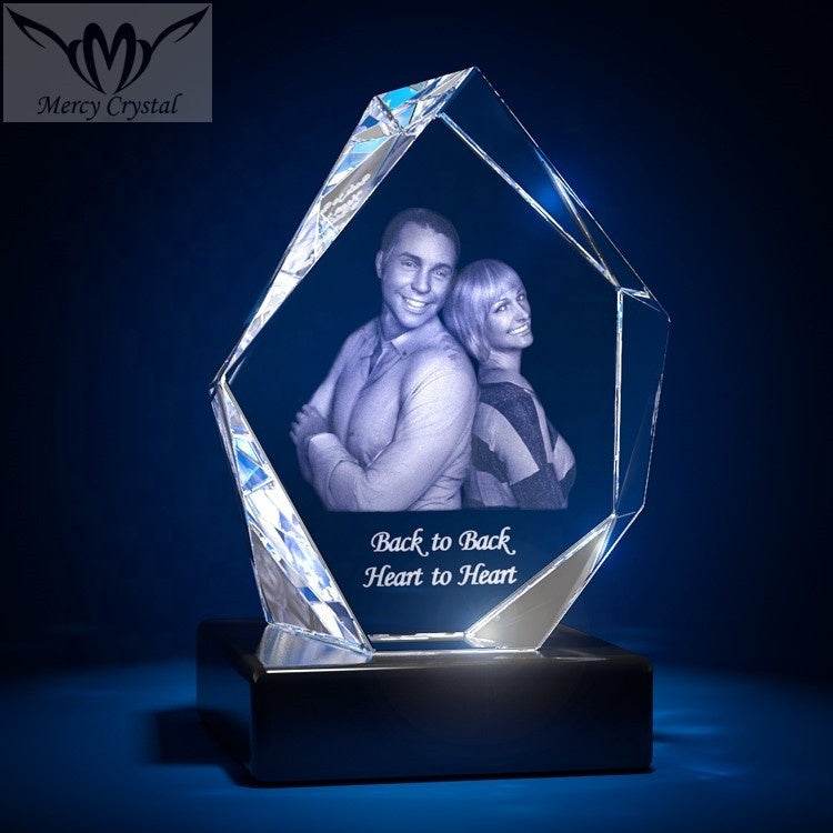 crystal photo custom laser engraving crystal sphere - P12 Hub Europe