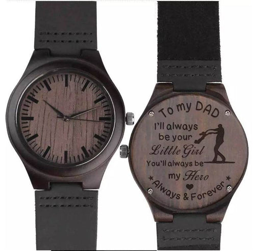 Custom carved watch with bottom cover - P12 Hub Europe