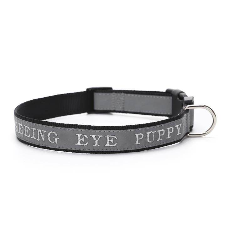 Personalized Phone Name Embroidered Reflective Dog Collar - P12 Hub Europe