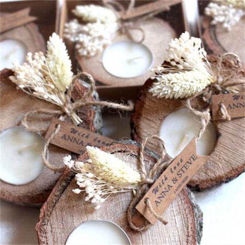 Wedding Decoration Supplies Scented Candles Souvenirs Engraved Name - P12 Hub Europe