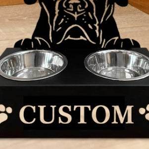 Personalized Dog Food Bowl Rack - P12 Hub Europe