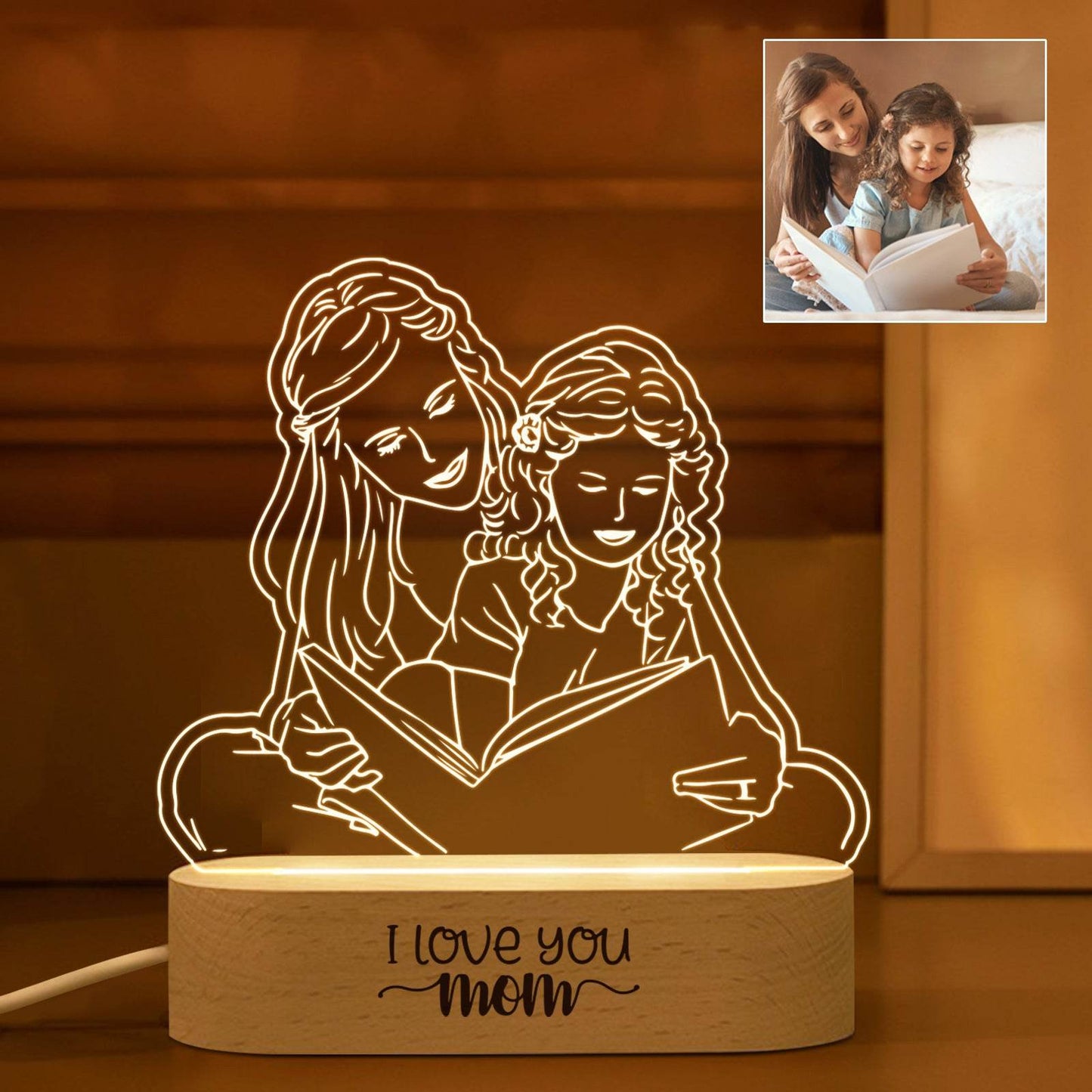 Picture To Make Lovers Acrylic Nightlight Valentine's Day - P12 Hub Europe