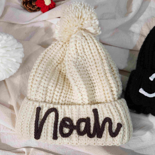 Personalized Customization DIY Name Handmade Crochet Three-dimensional Letter Children's Hat - P12 Hub Europe