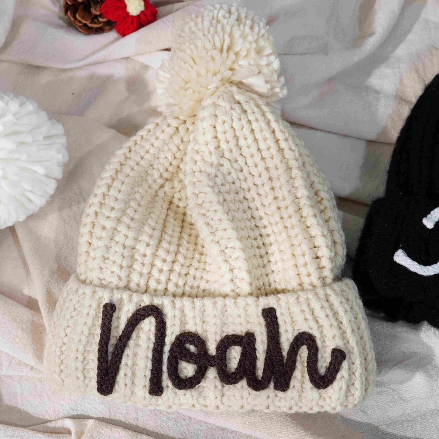 Personalized Customization DIY Name Handmade Crochet Three-dimensional Letter Children's Hat - P12 Hub Europe