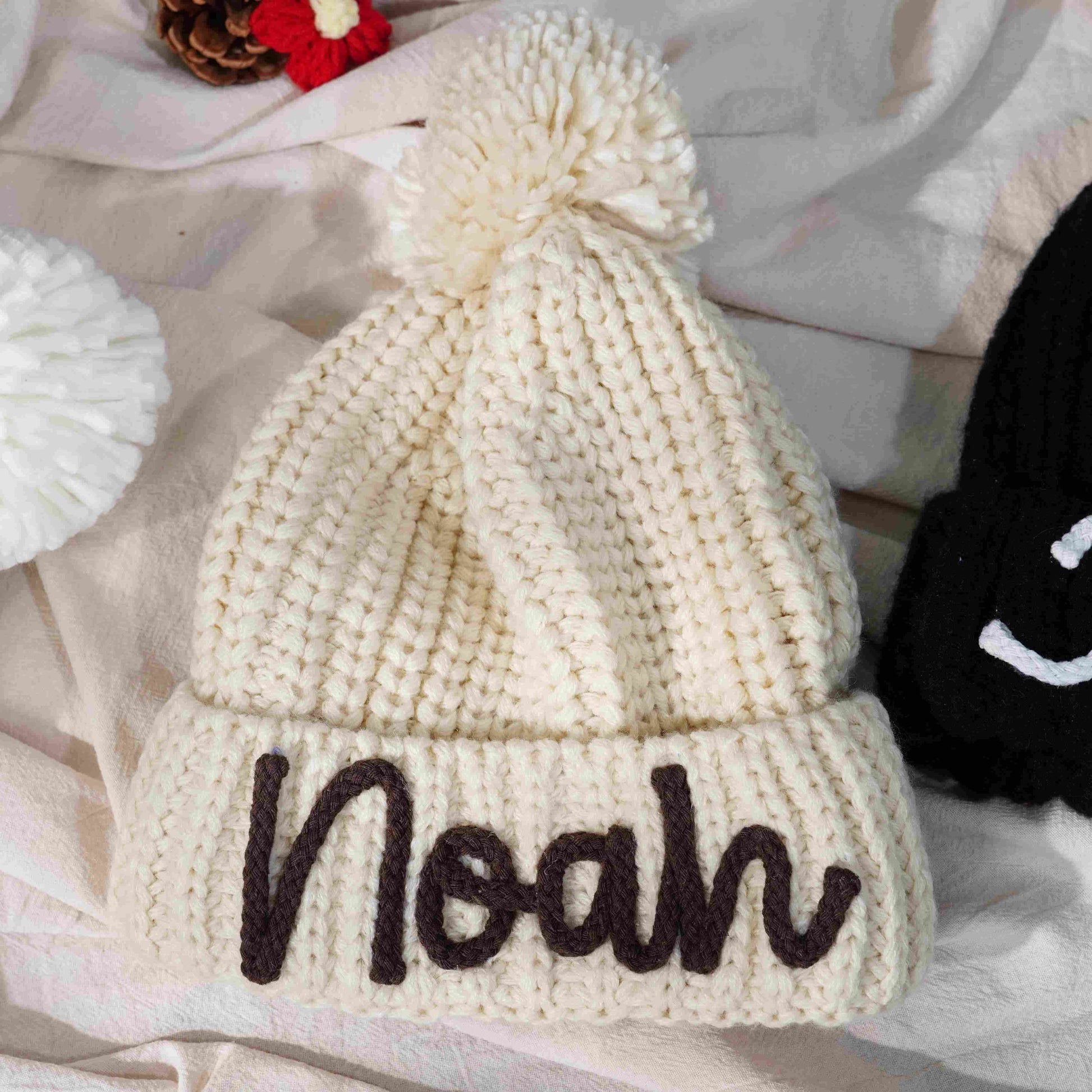 Personalized Customization DIY Name Handmade Crochet Three-dimensional Letter Children's Hat - P12 Hub Europe
