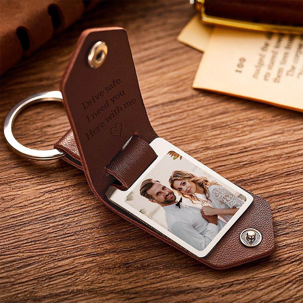 Leather Photo UV Color Printed Keychain - P12 Hub Europe