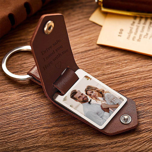 Leather Photo UV Color Printed Keychain - P12 Hub Europe