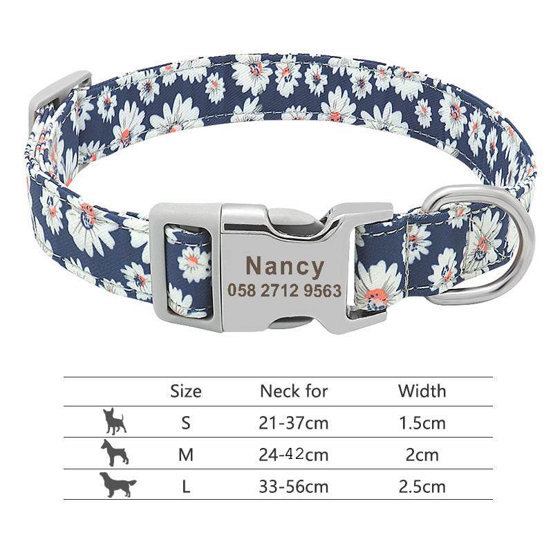 Nylon Pet Collar Personalized Customization - P12 Hub Europe