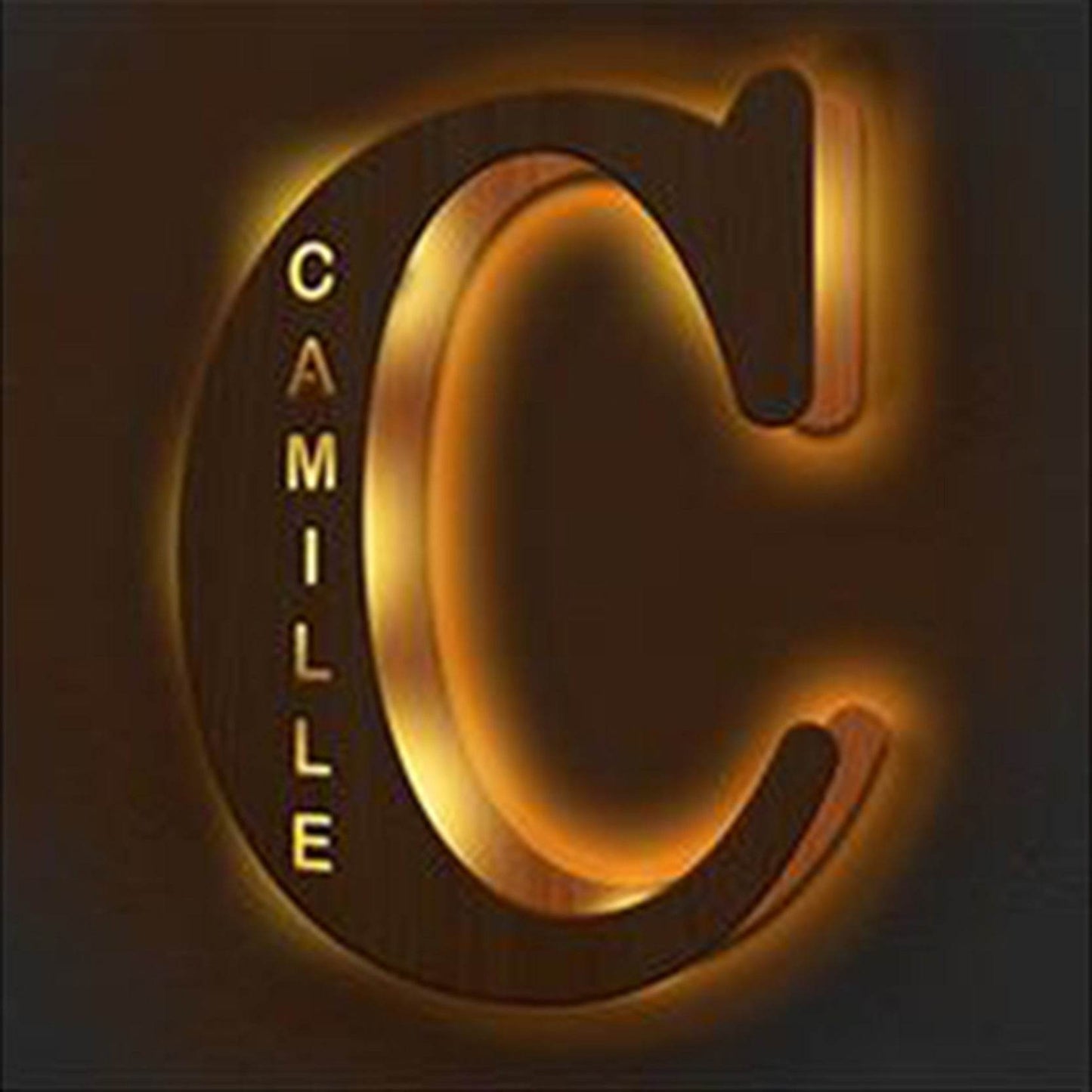 Custom Wooden Engraved USB LED Night Light 24 Letter Bedroom Home Decoration Birthday Gift for Friend Decorative Wall Lamp - P12 Hub Europe