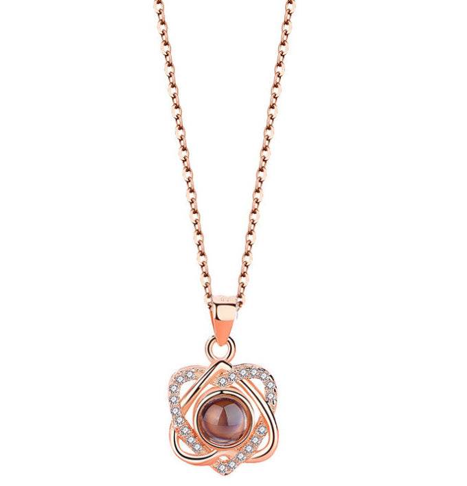 Apple Rose Jewelry Box Necklace Ring Ornament For Friends Christmas Valentine's Day - P12 Hub Europe