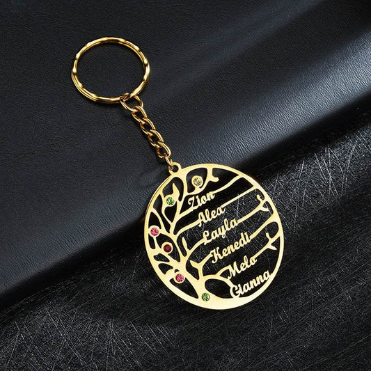 DIY stainless steel creative name keychain - P12 Hub Europe