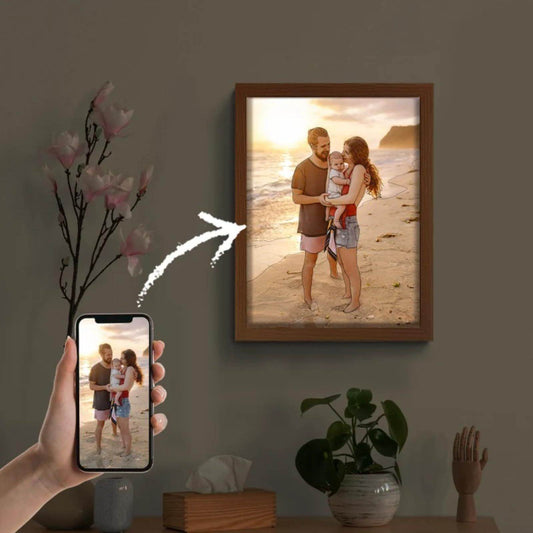 Personalized Light Painting Custom Photo Painting Led Glowing Photo Frame Art Light Decoration Christmas - P12 Hub Europe