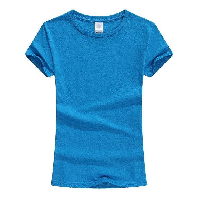 Pure Color Women T-shirt, Custom, Cotton T-shirt - P12 Hub Europe