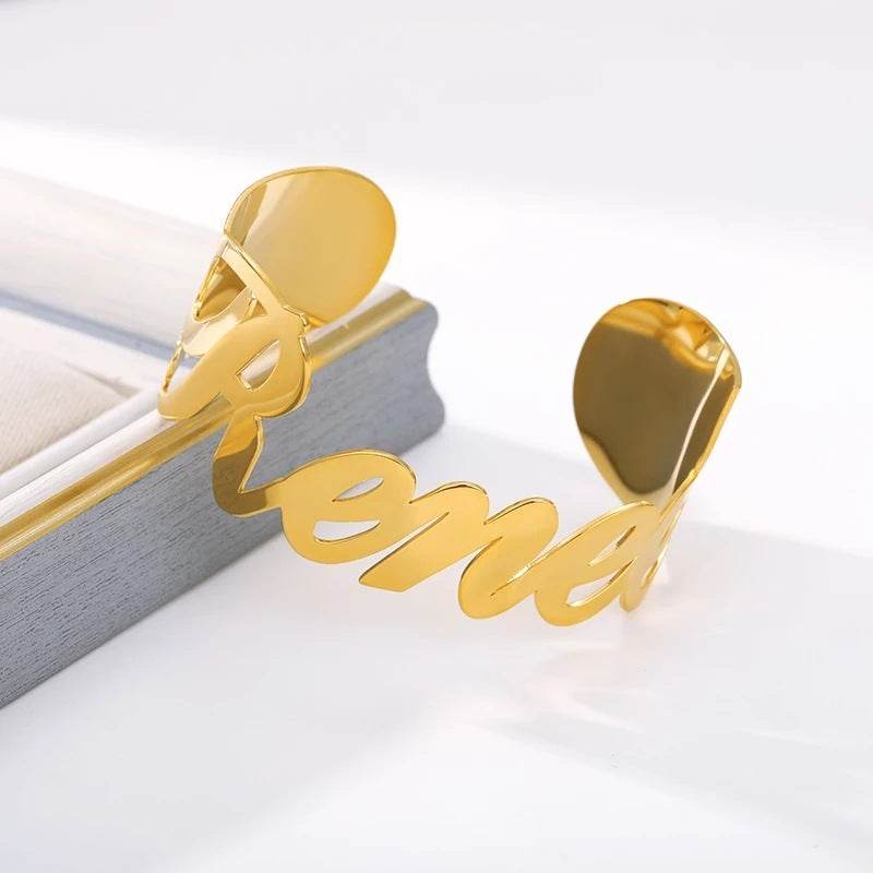 Stainless Steel Custom Name Letter Bracelet - P12 Hub Europe