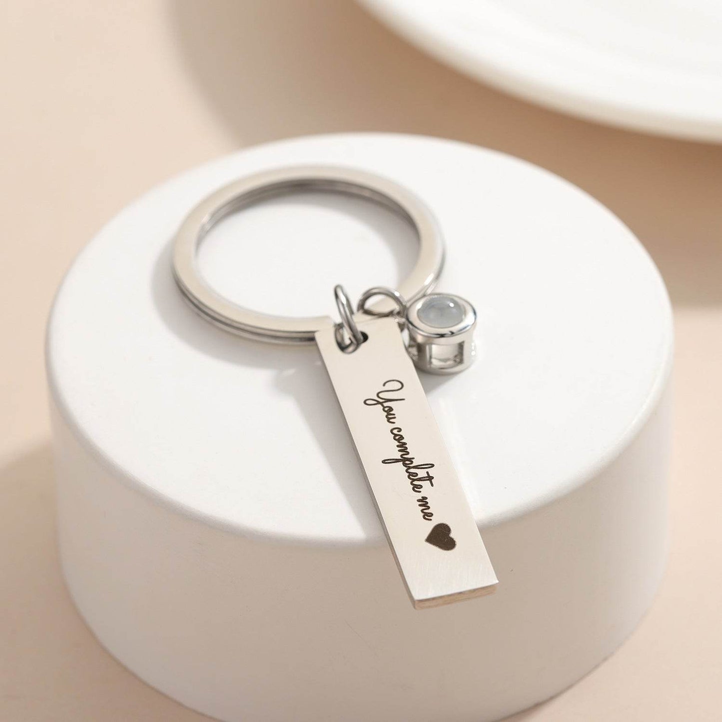 Color Photo Projection Keychain For Couples - P12 Hub Europe