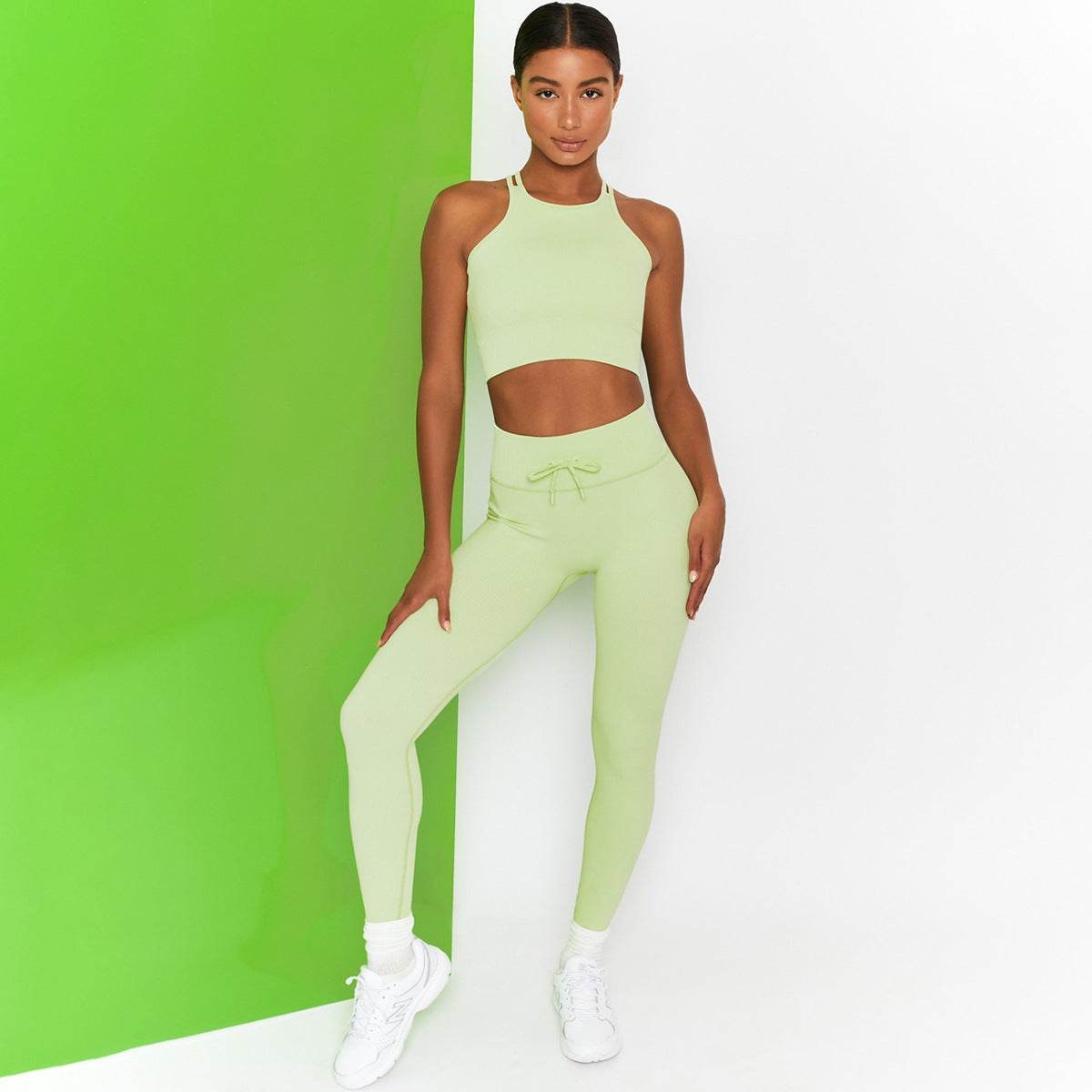 Fashion Casual Solid Color Knitted Yoga Suit - P12 Hub Europe