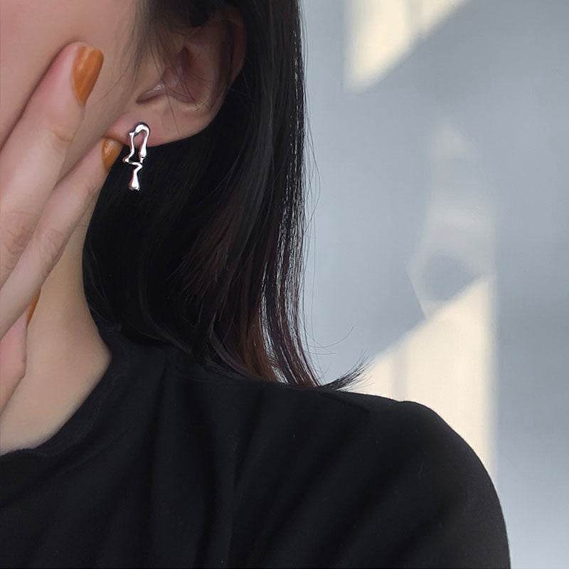 Asymmetric Lava Special Interest Light Luxury Personalized Earrings - P12 Hub Europe