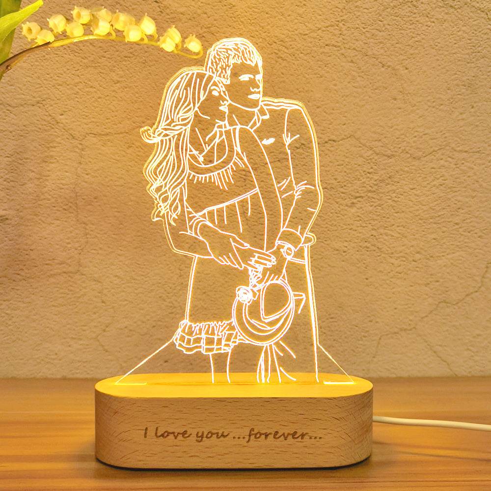 Gift Usb Atmosphere Student Gift Bedroom Decoration Message Board 3d Night Light - P12 Hub Europe