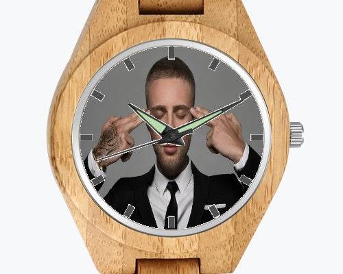 Men's Engraved Wooden Watch - P12 Hub Europe