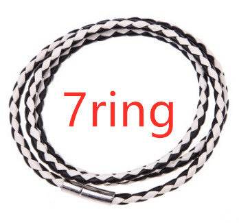 Personalized Mens Braided Genuine Leather Bracelet Stainless Steel Custom Beads Name Charm Bracelet For Men With Family Names - P12 Hub Europe