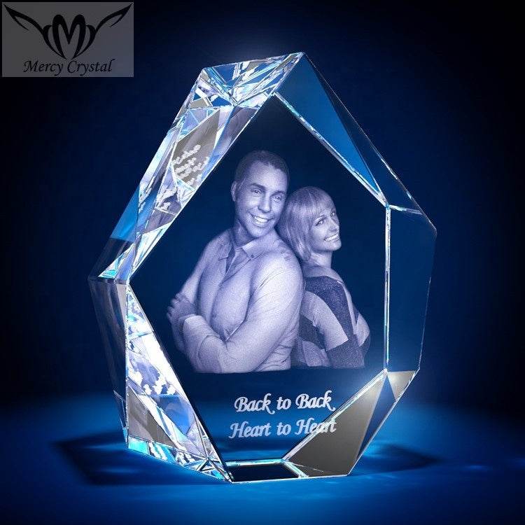 crystal photo custom laser engraving crystal sphere - P12 Hub Europe