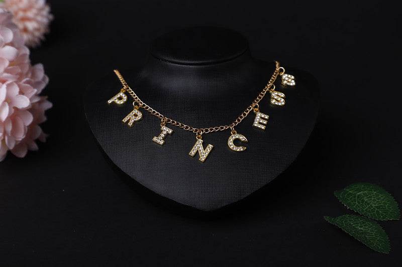 Customized English alphabet necklace - P12 Hub Europe