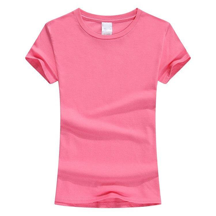 Pure Color Women T-shirt, Custom, Cotton T-shirt - P12 Hub Europe
