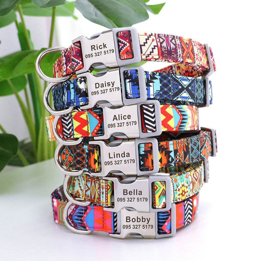 Nylon Pet Collar Personalized Customization - P12 Hub Europe