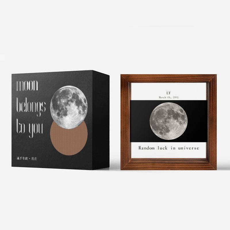Customized Transparent Moon Frame For Couples On The Day Of Birth - P12 Hub Europe