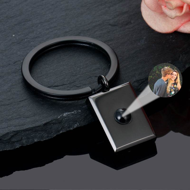 Customized Square Keychain Pendant With Bracelet Projection Color Photo - P12 Hub Europe