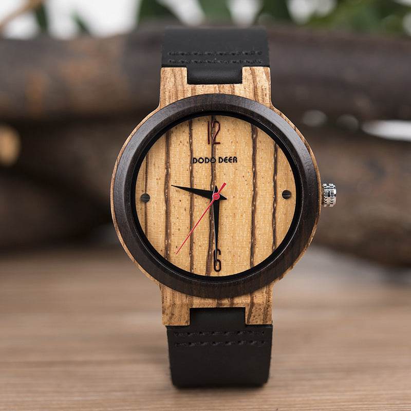 Wooden quartz watch - P12 Hub Europe