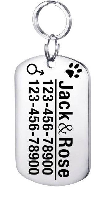 Personalized Dog ID Tag Stainless Steel Pet ID Tag - P12 Hub Europe