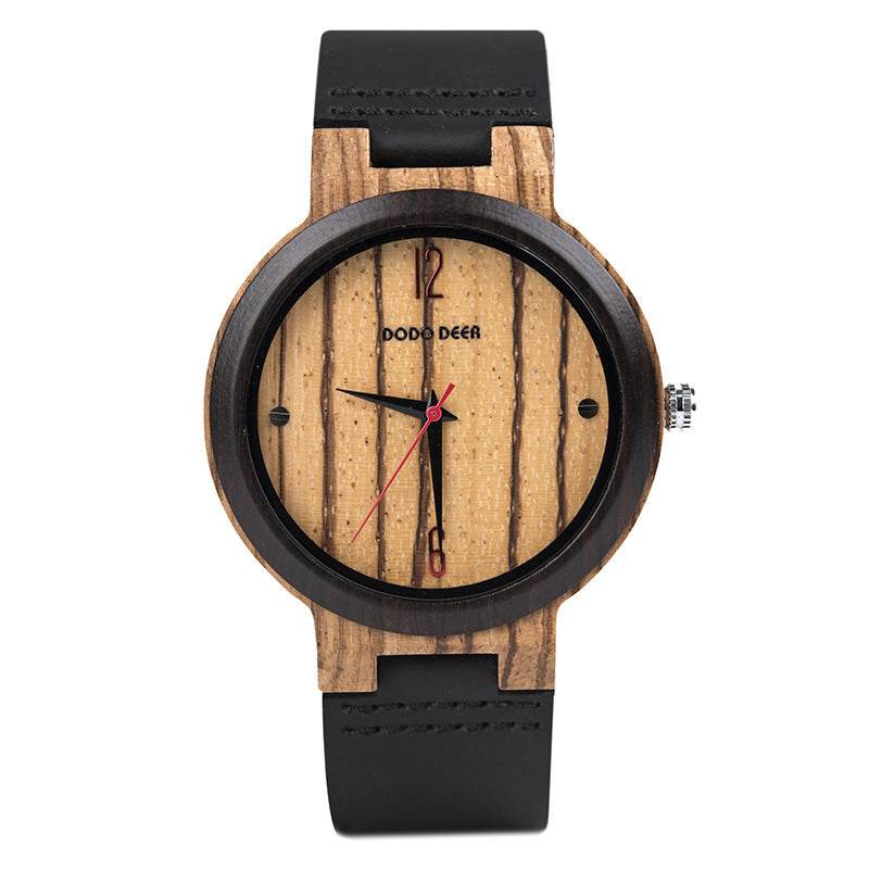 Wooden quartz watch - P12 Hub Europe