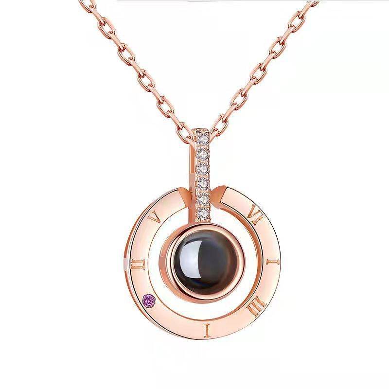 Women's Fashion Simple Projection Pendant Necklace - P12 Hub Europe