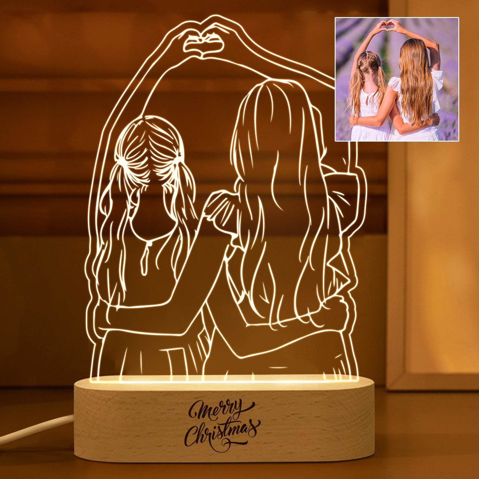 Picture To Make Lovers Acrylic Nightlight Valentine's Day - P12 Hub Europe
