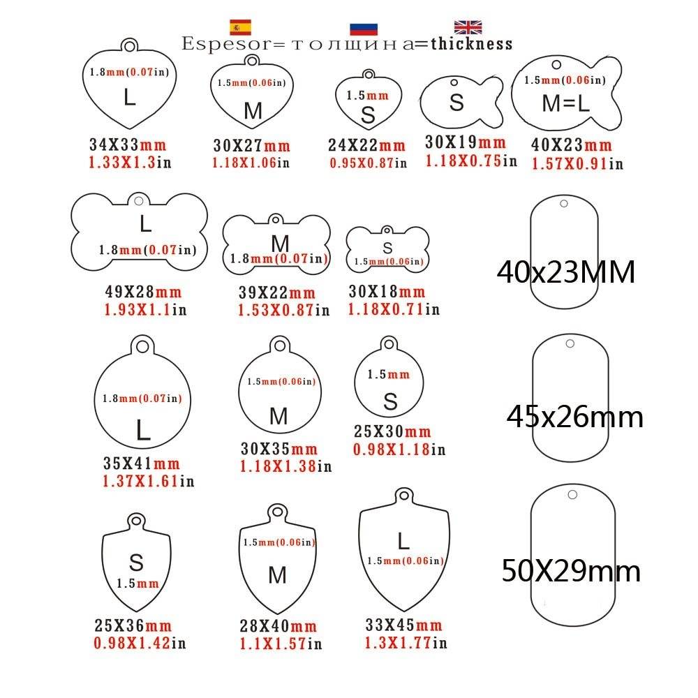 Personalized Dog ID Tag Stainless Steel Pet ID Tag - P12 Hub Europe