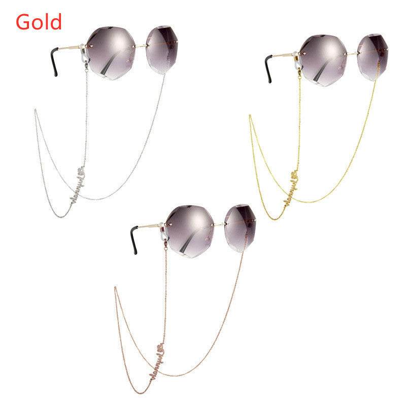 Customized Titanium Steel Name Glasses Chain Sunglasses - P12 Hub Europe