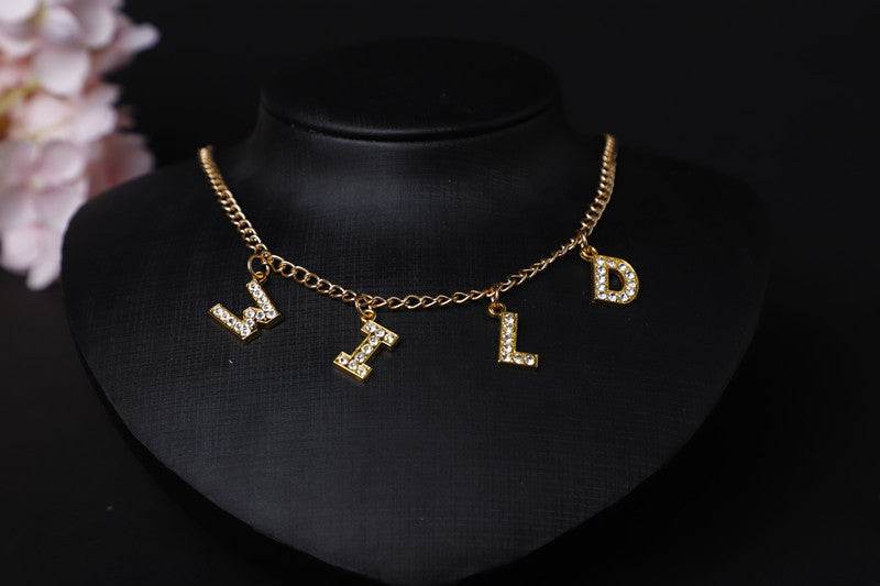 Customized English alphabet necklace - P12 Hub Europe